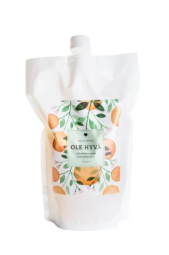 Astianpesuaine, veriappelsiini, täyttöpussi, 1200 ml