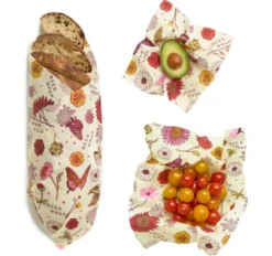 Bee's Wrap 3-pak. Vegan Meadow Magic
