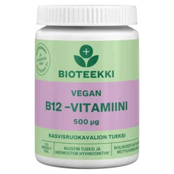 Bioteekki Vegan B12-vitamiini 500 mikrog. 120 tabl. 28 g