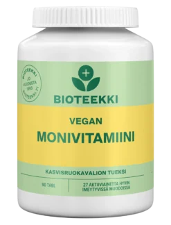 Bioteekki Vegan Monivitamiini, 90 tabl.
