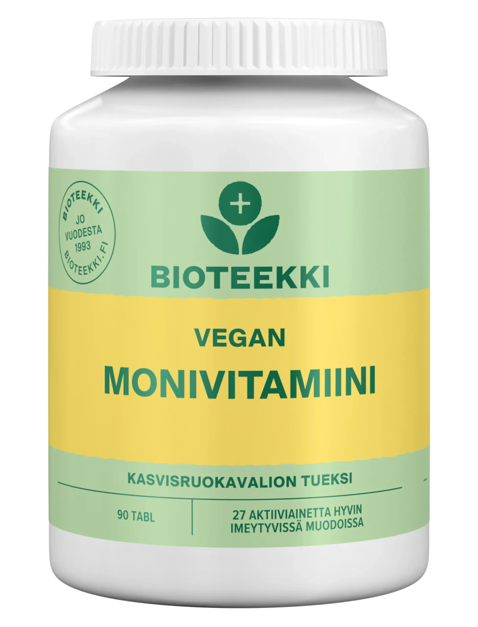 Bioteekki Vegan Monivitamiini, 90 tabl.