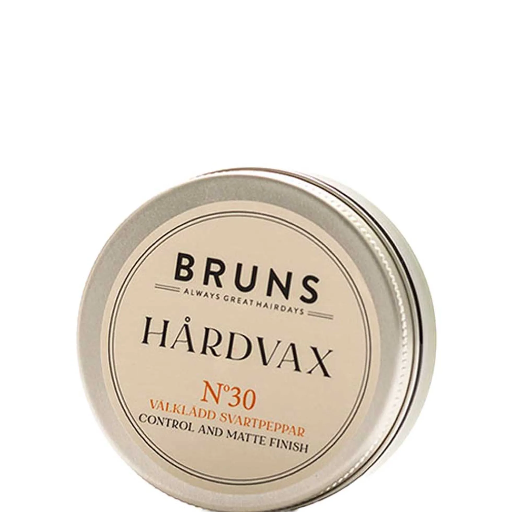 BRUNS Nr30 Blackpepper Hairwax - Mustapippuri-hiusvaha, 50 ml
