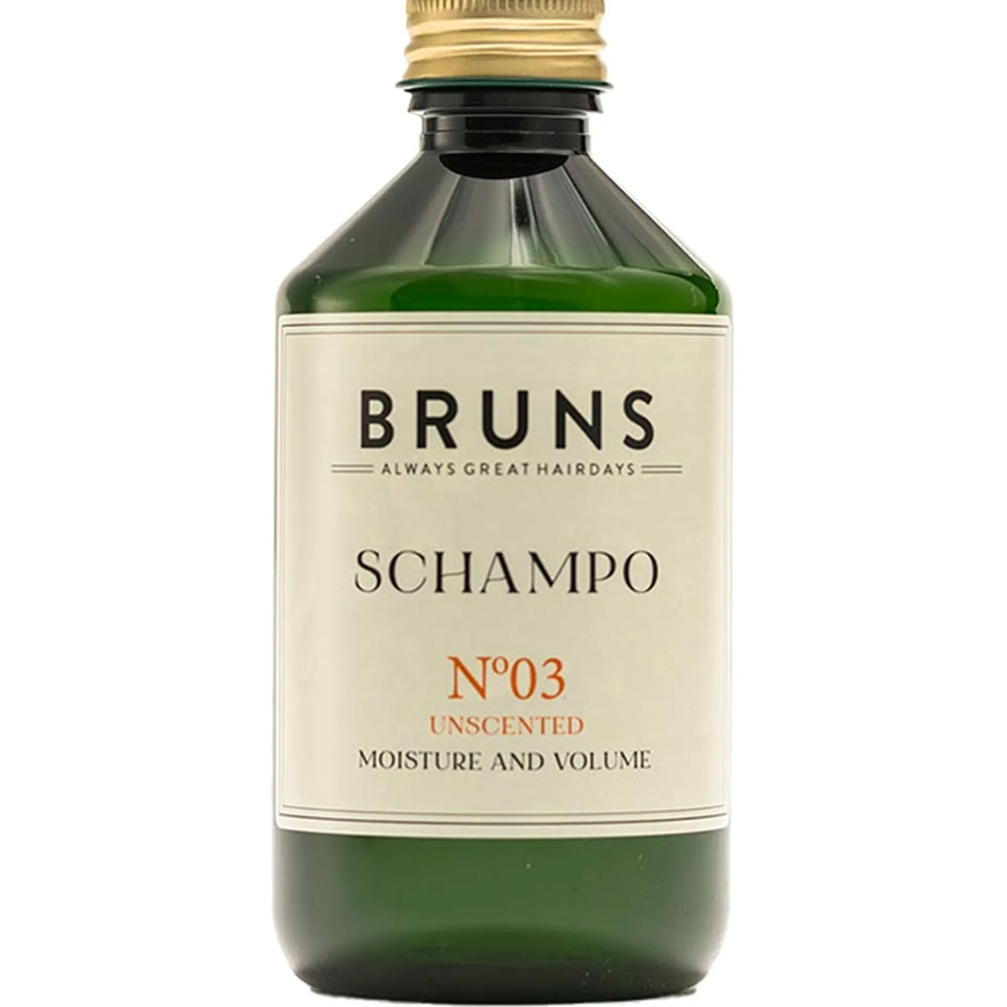 BRUNS Nr03 Unscented Shampoo - Hajusteeton Shampoo, 300 ml