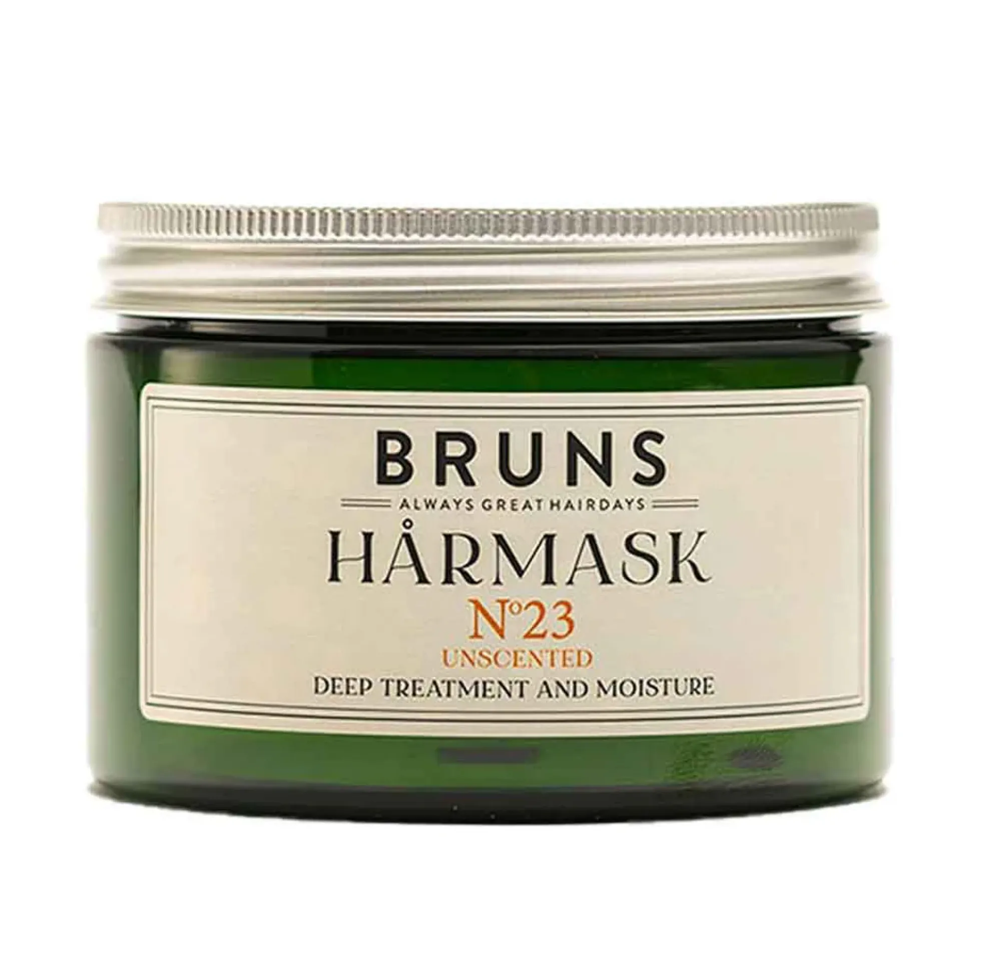 BRUNS Products Nr23 Unscented Hårmask - Hajusteeton Hiusnaamio, 350 ml