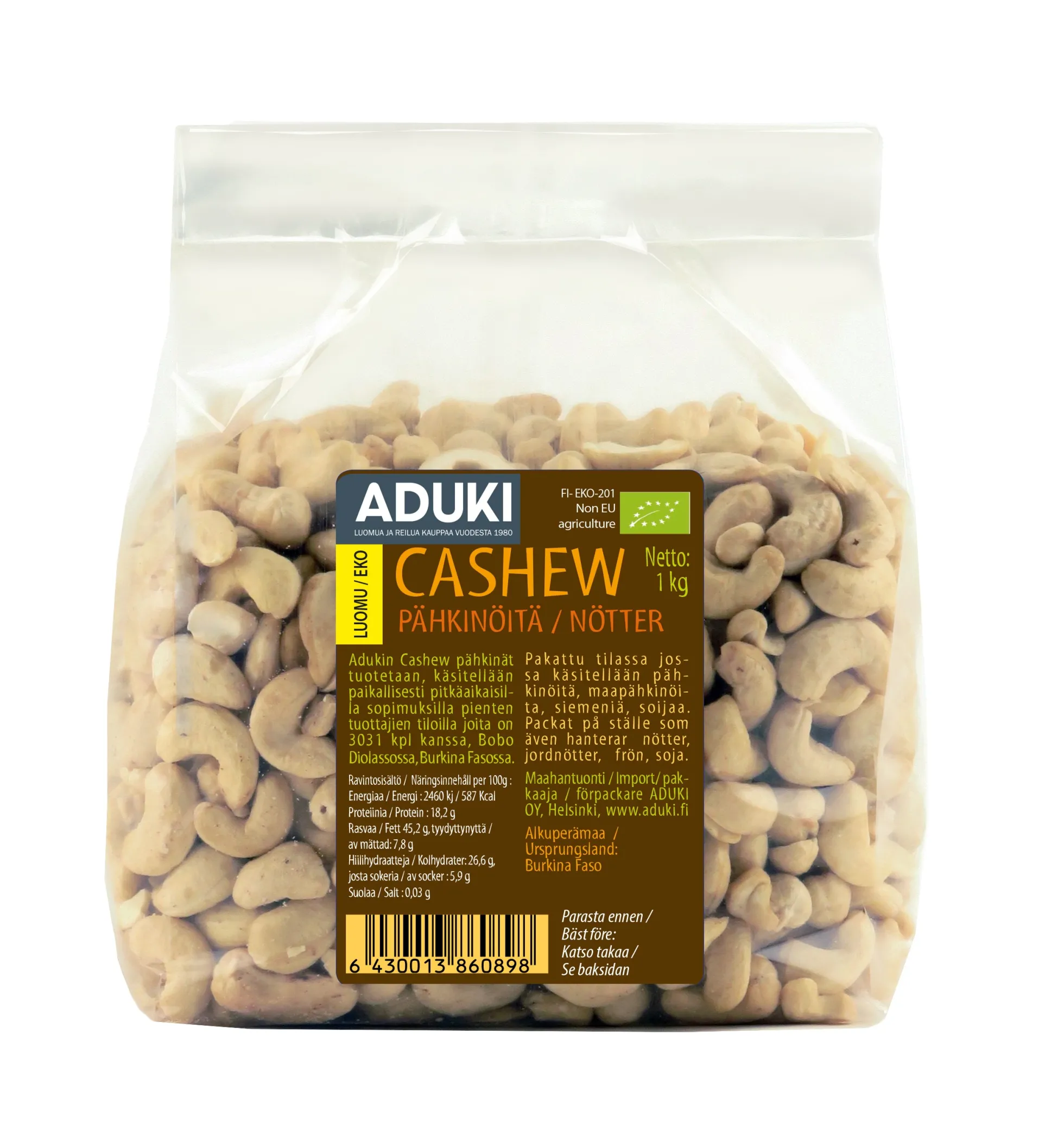 Cashew-pähkinät, 1 kg