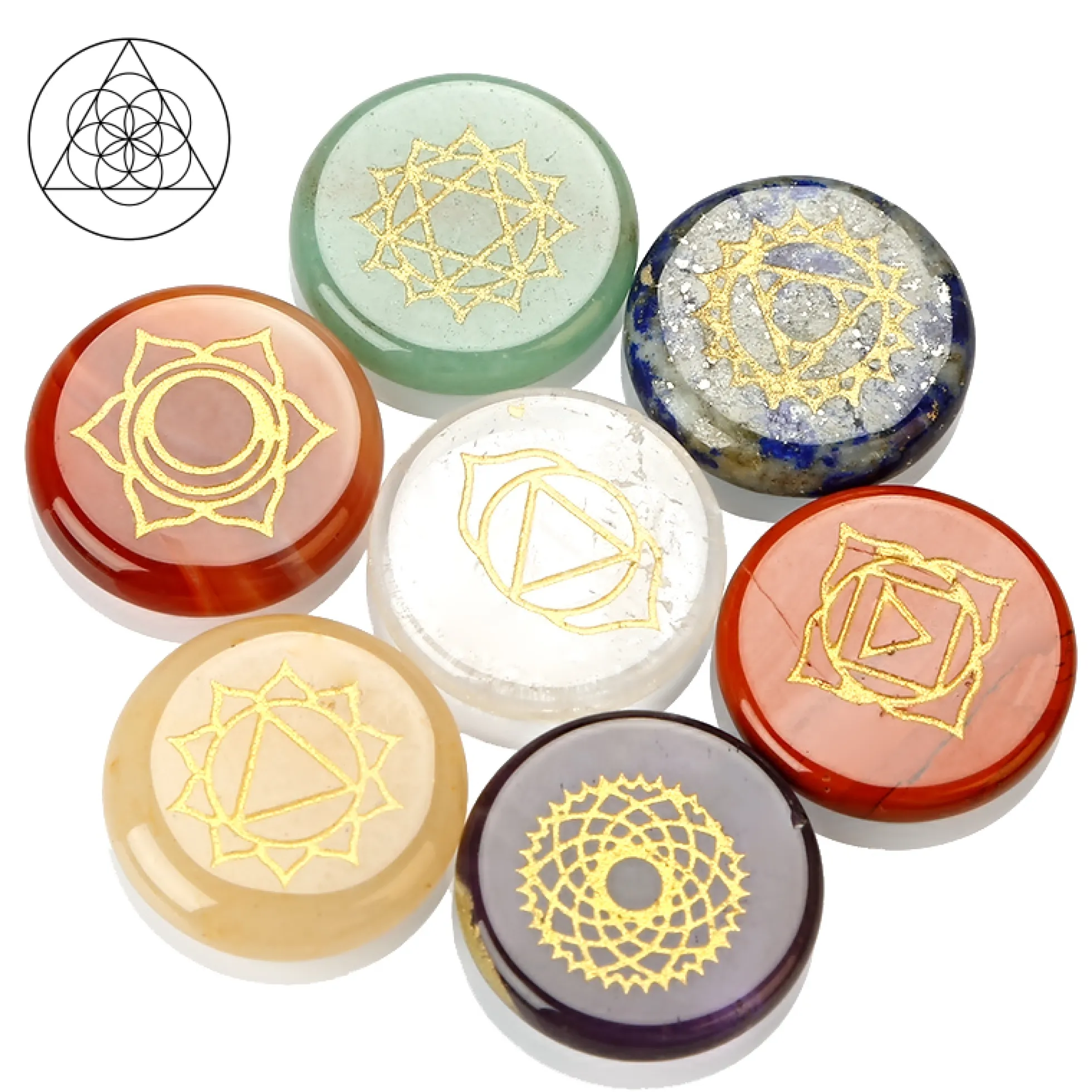 Chakrakivet, 7 kpl/paketti