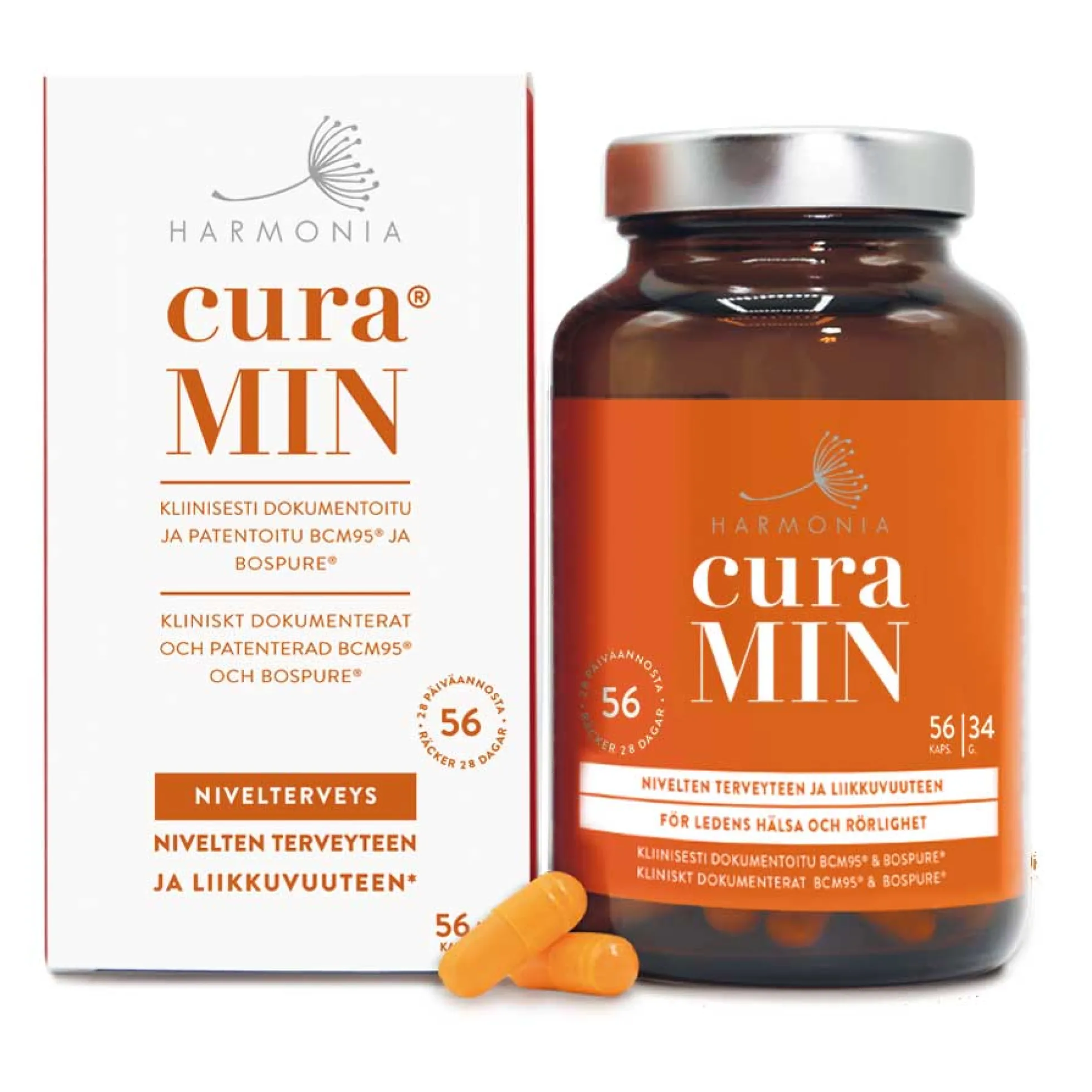 CuraMIN-nivelvalmiste 56 kaps.