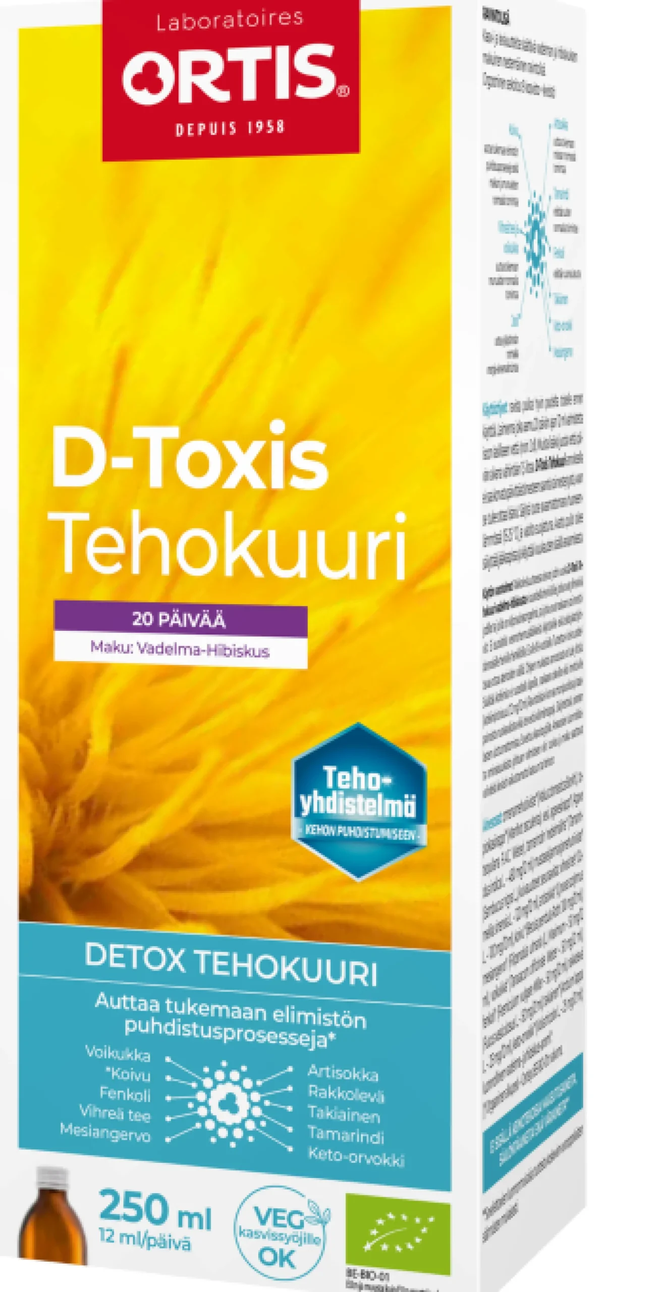 Detox-tehokuuri, vadelma-hibiskus