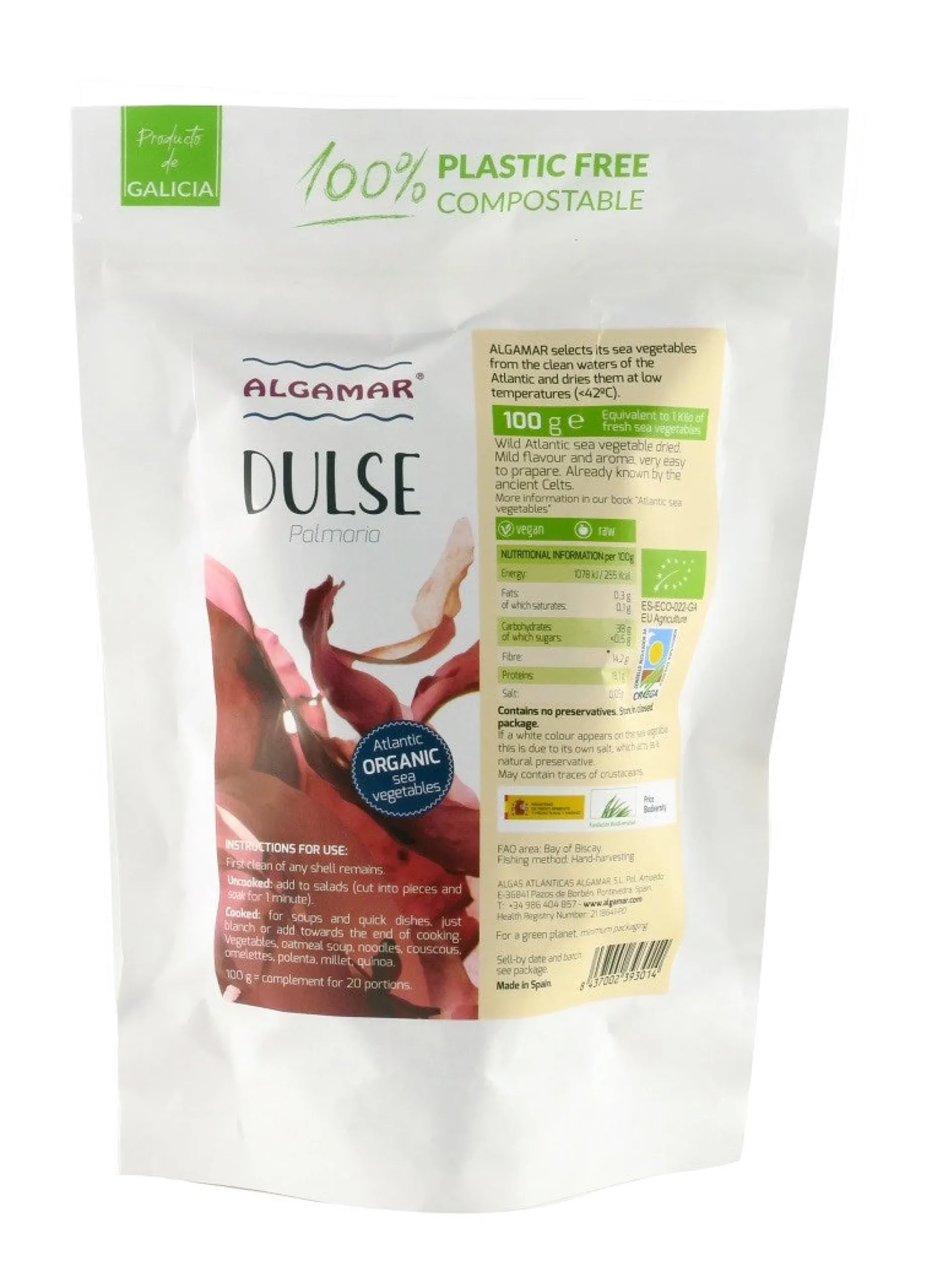 Dulse, punainen merilevä, 100 g