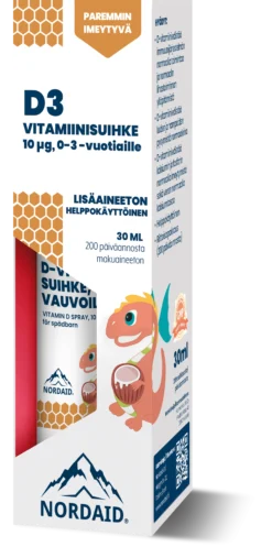 D-vitamiinisuihke vauvoille (0-3 v.), 30ml