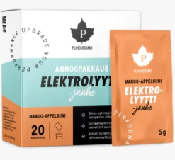 Elektrolyyttijauhe annospussit 20x5g, mango-appelsiini