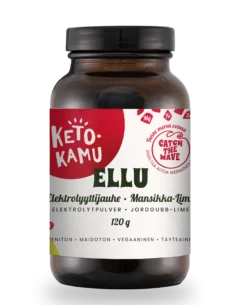 Elektrolyyttijauhe Ellu, mansikka-lime, 120 g
