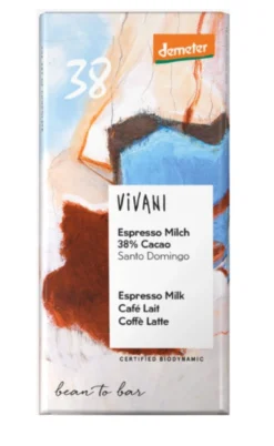 Espresso maitosuklaa 38%, 90 g