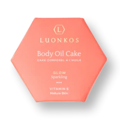 Glow body oil cake, sparkling, 55 g