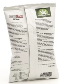 Hamppu-snack rosmariini-chili-valkosipuli, 85 g