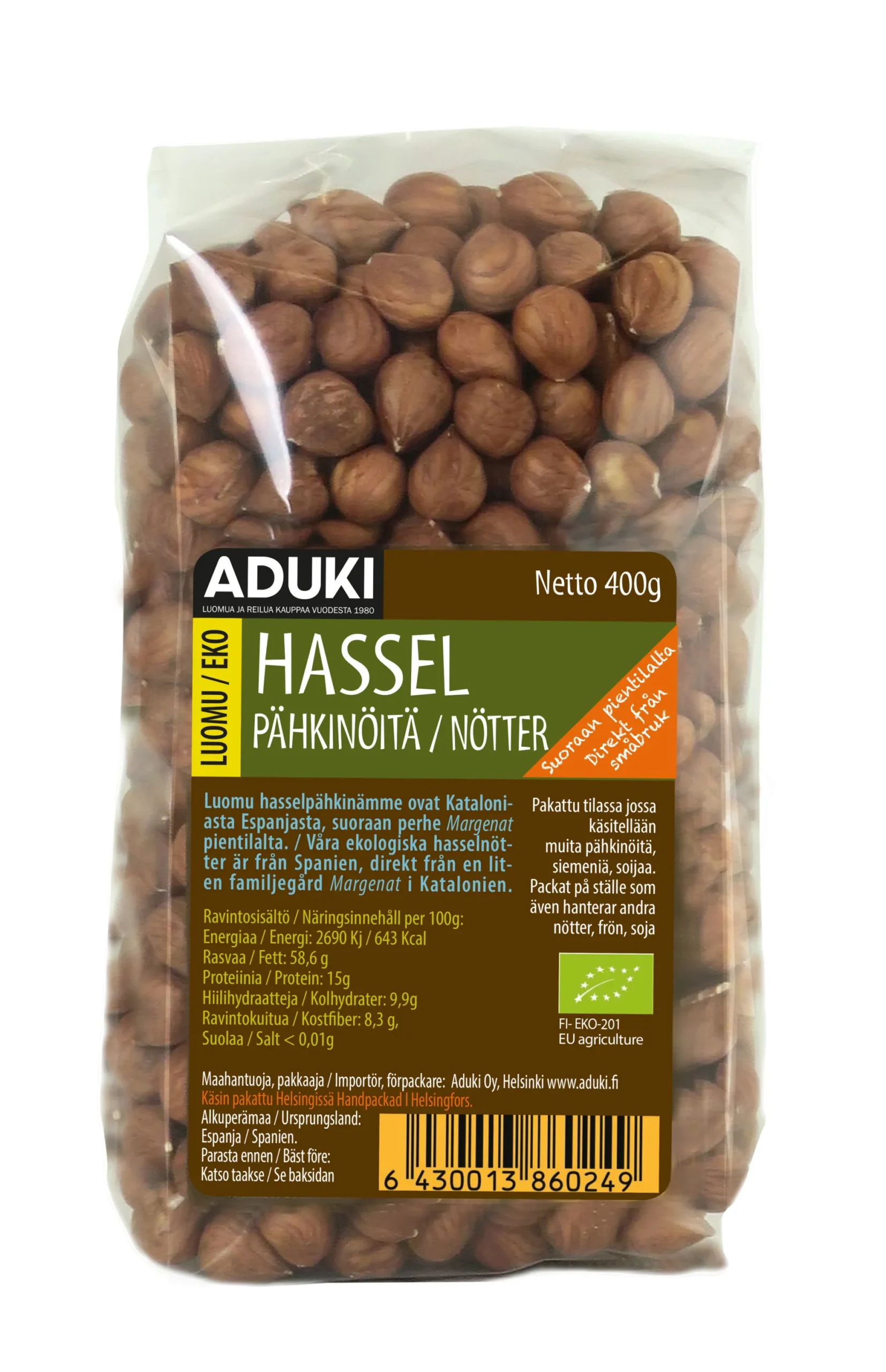Hasselpähkinät, 400 g