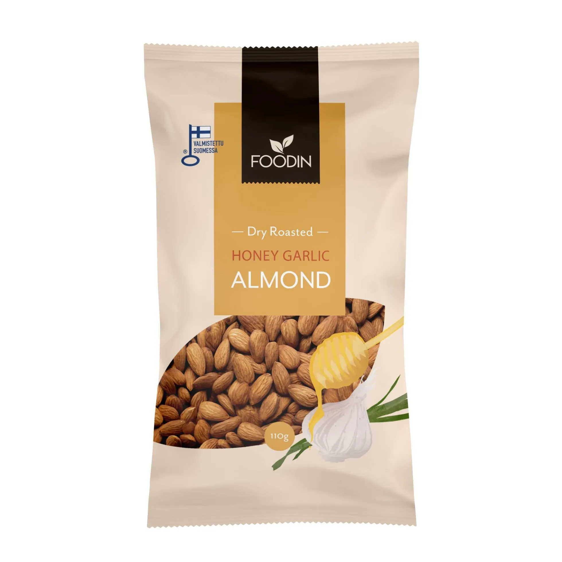 Honey Garlic Almond, 110 g - hunaja-valkosipuli manteli
