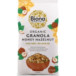 Hunaja-hasselpähkinägranola, 375 g
