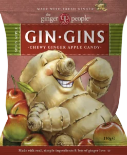 Inkiväärikaramelli, spicy apple (chewy ginger apple candy), 150 g