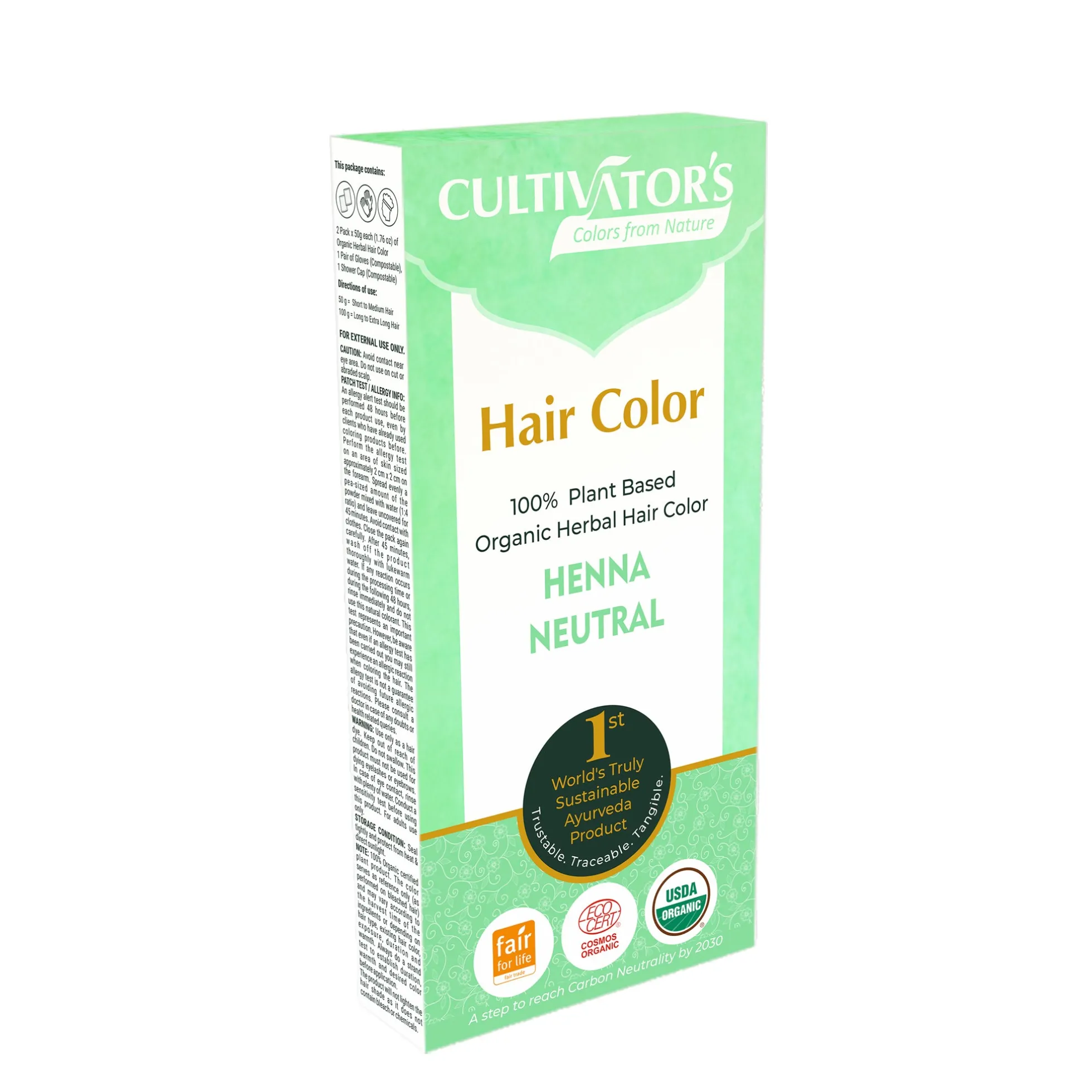 Kasviväri Henna Neutral (Cassia) (Hiusväri) 100 g
