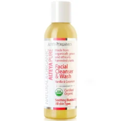 Kasvojenpuhdistusaine, vanilja&geranium (Organic Facial Cleanser & Wash Vanilla & Geranium), 150 ml