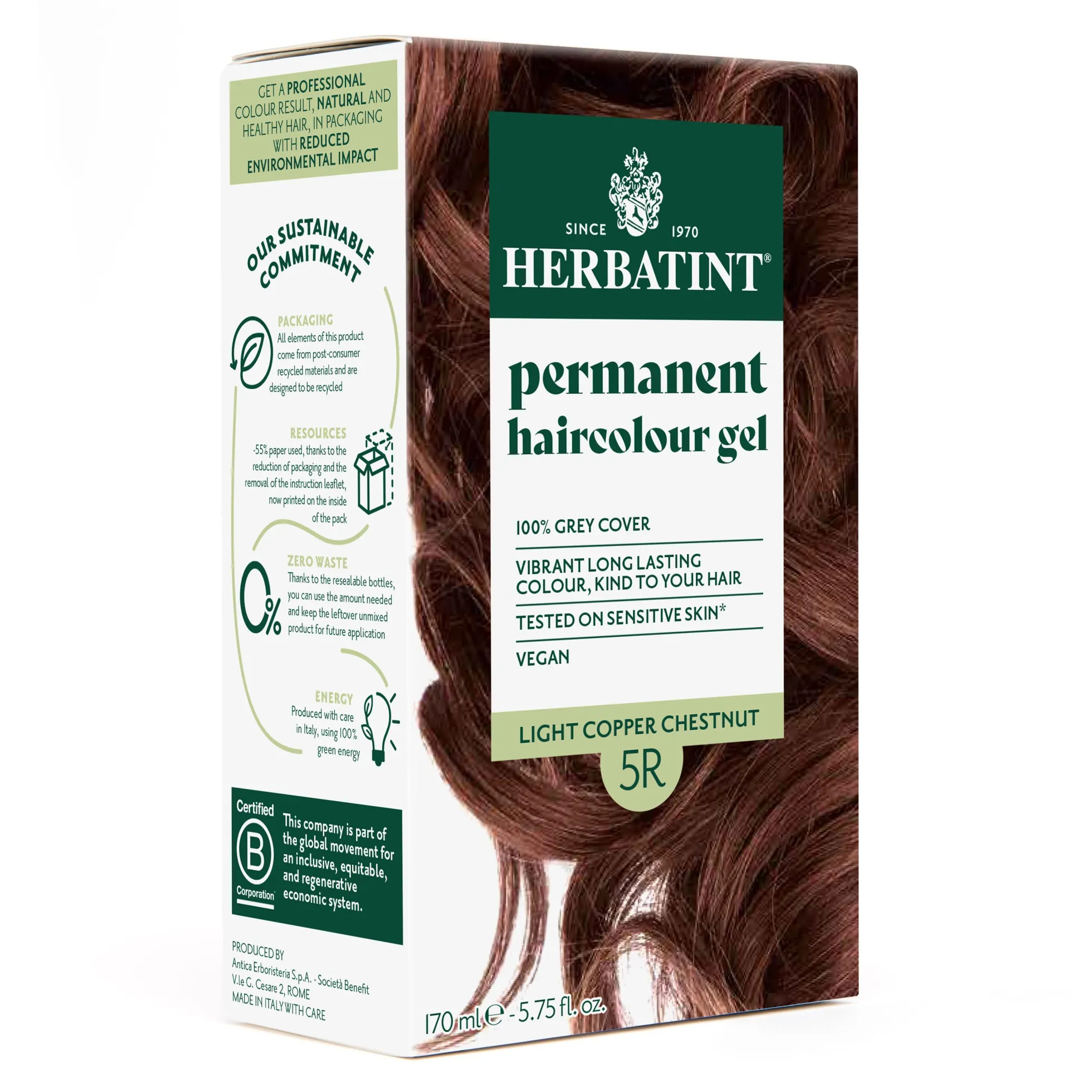 Kestoväri 5R, Light Copper Chestnut, 170 ml