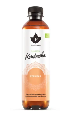 Kombucha, persikka, 370 ml