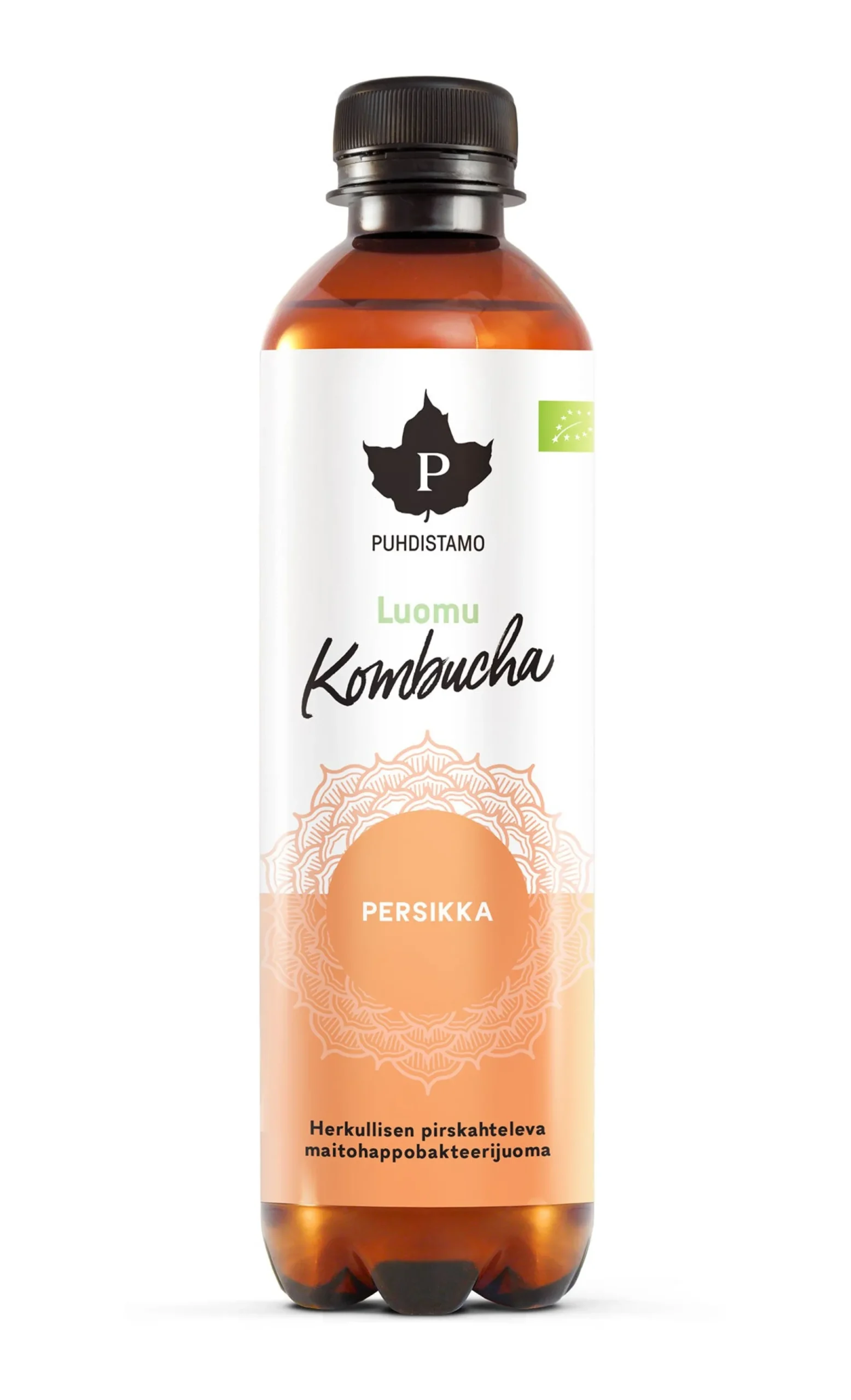 Kombucha, persikka, 370 ml
