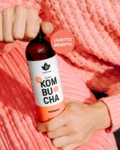 Kombucha Persikka, Luomu 400 ml