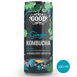 Kombucha Sokeriton Inkivääri, 330 ml