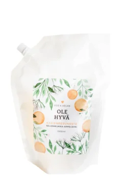 Käsienpesuneste, seljankukka-appelsiini, täyttöpussi, 1000 ml