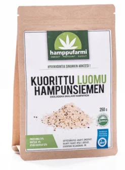 Kuorittu hampunsiemen, 250 g