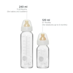 Lasinen tuttipullo, 240 ml