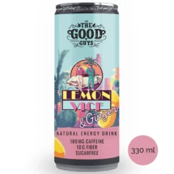 Lemon Vice & Ginger Natural Energy Drink, 0,33 l