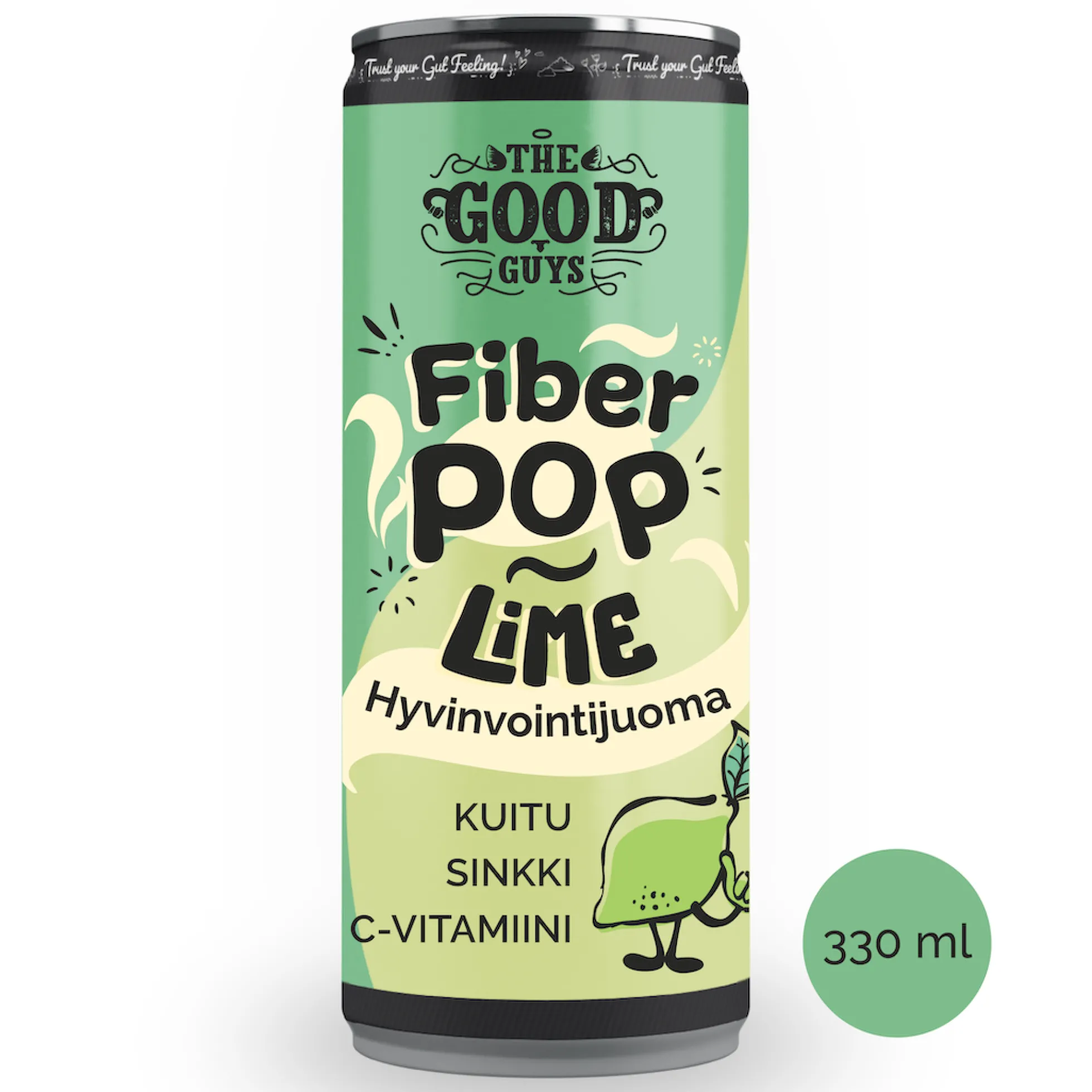 Lime, Fiber Pop, 330 ml