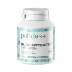 Maitohappobakteeri, 5 miljardia, 76,5 g, 75 kaps.