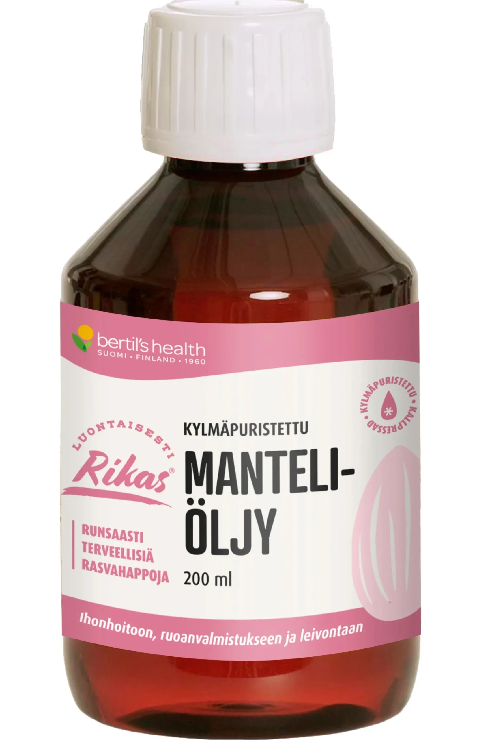 Manteliöljy, 200 ml