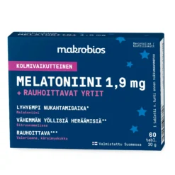 Melatoniini 1,9 mg + yrtit, 60 tabl.