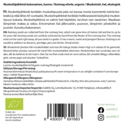 Muskottipähkinä, kokonainen, 100 g