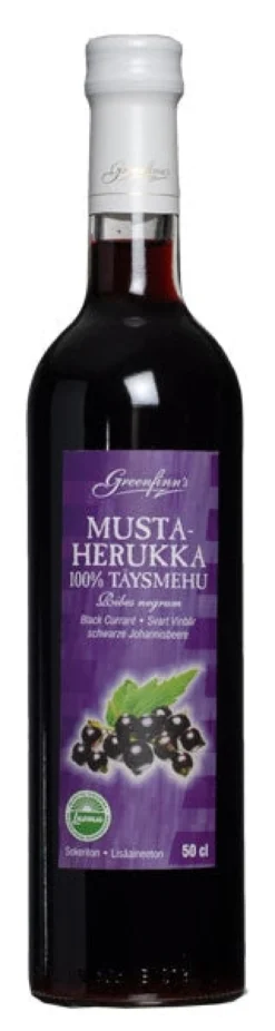 Mustaherukkamehu (mustaherukkatäysmehu), 500 ml