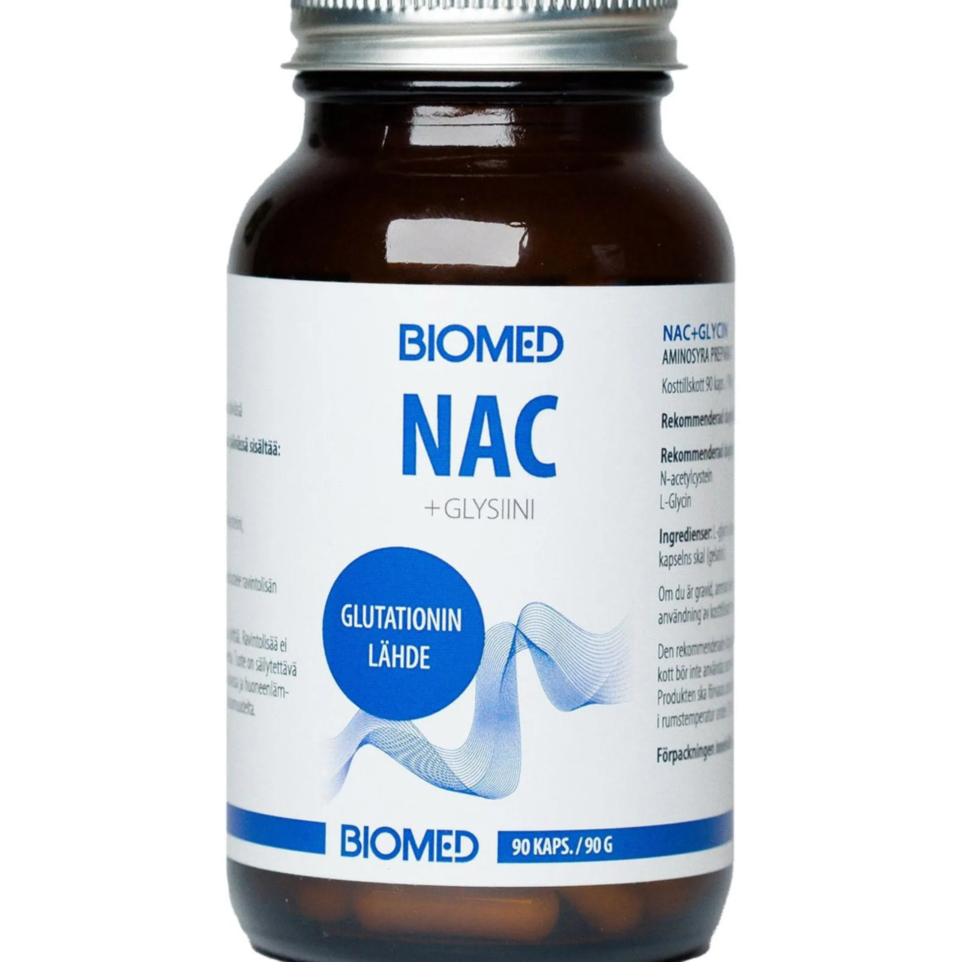 NAC + glysiini, 90 kpl