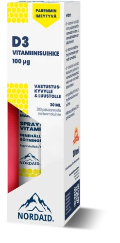 Nordaid D-vitamiinisuihke, 30 ml / 100 mcg