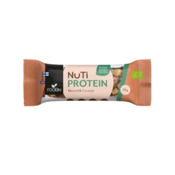NUTI Protein, Almond & Caramel, proteiinipatukka, 45 g