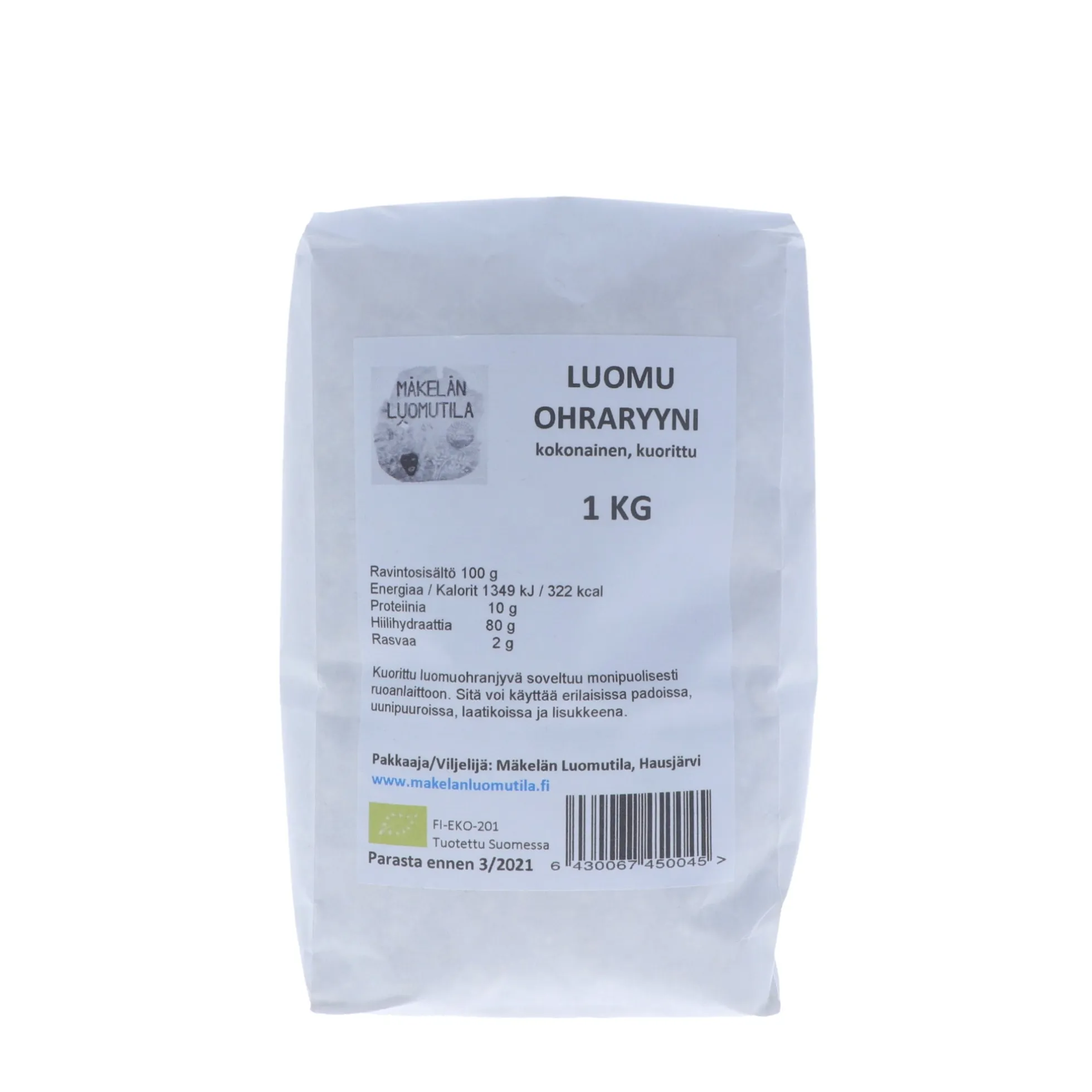 Ohraryyni, kokonainen, 1 kg