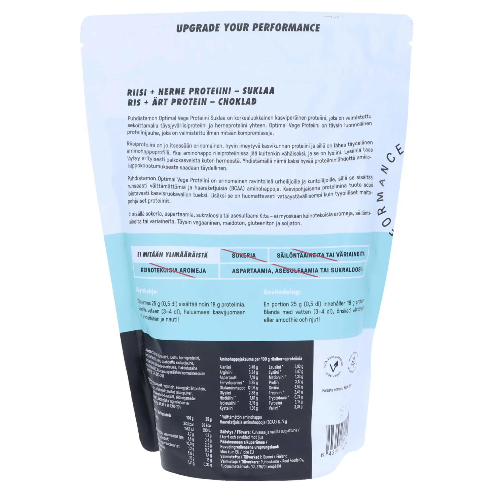 Optimal Vegeproteiini, suklaa, 600 g