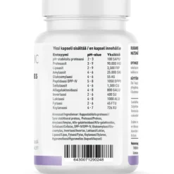 Optimized Enzymes - ruoansulatusentsyymi, 60 kaps.
