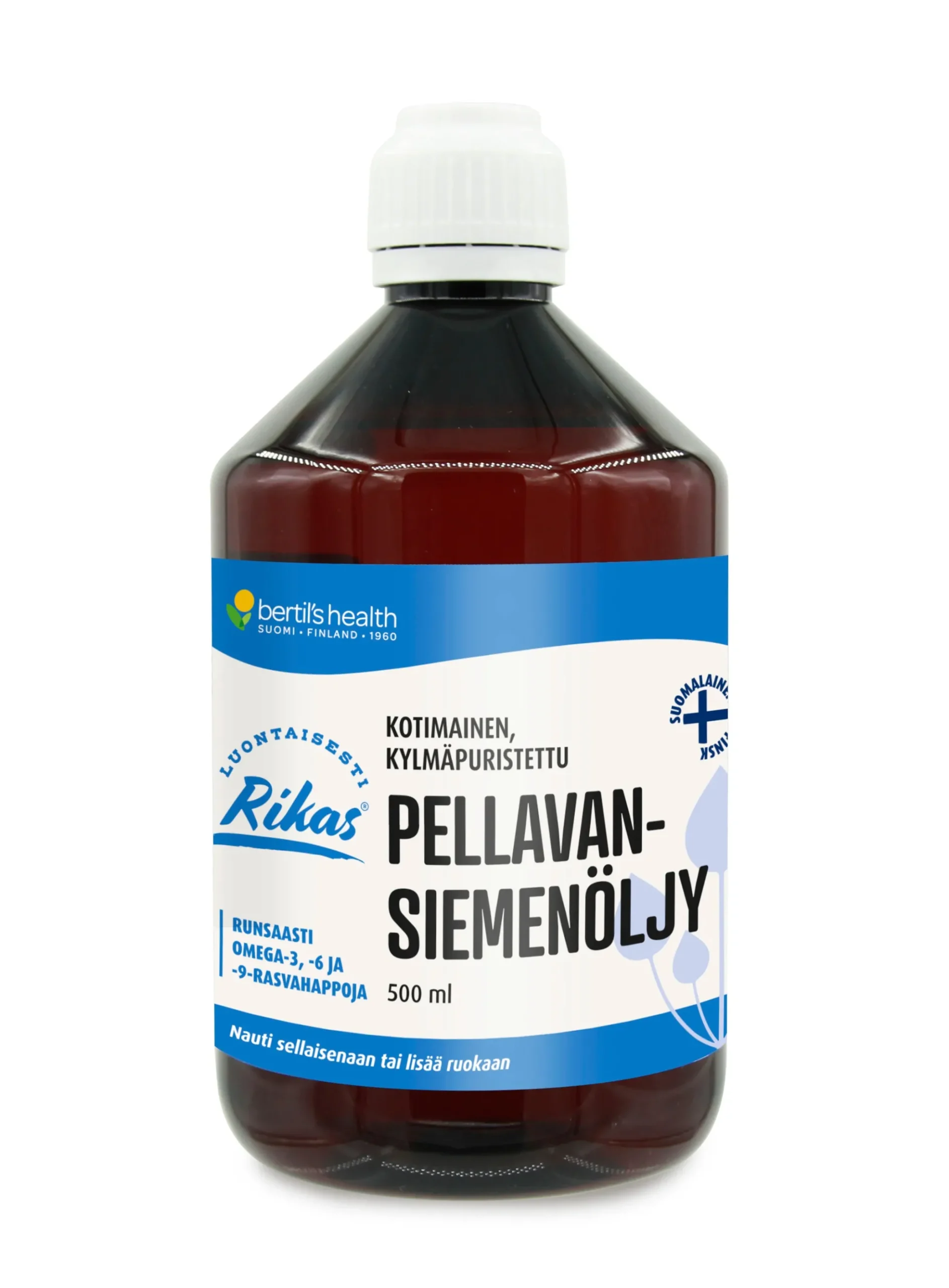 Pellavaöljy (pellavansiemenöljy), 500 ml