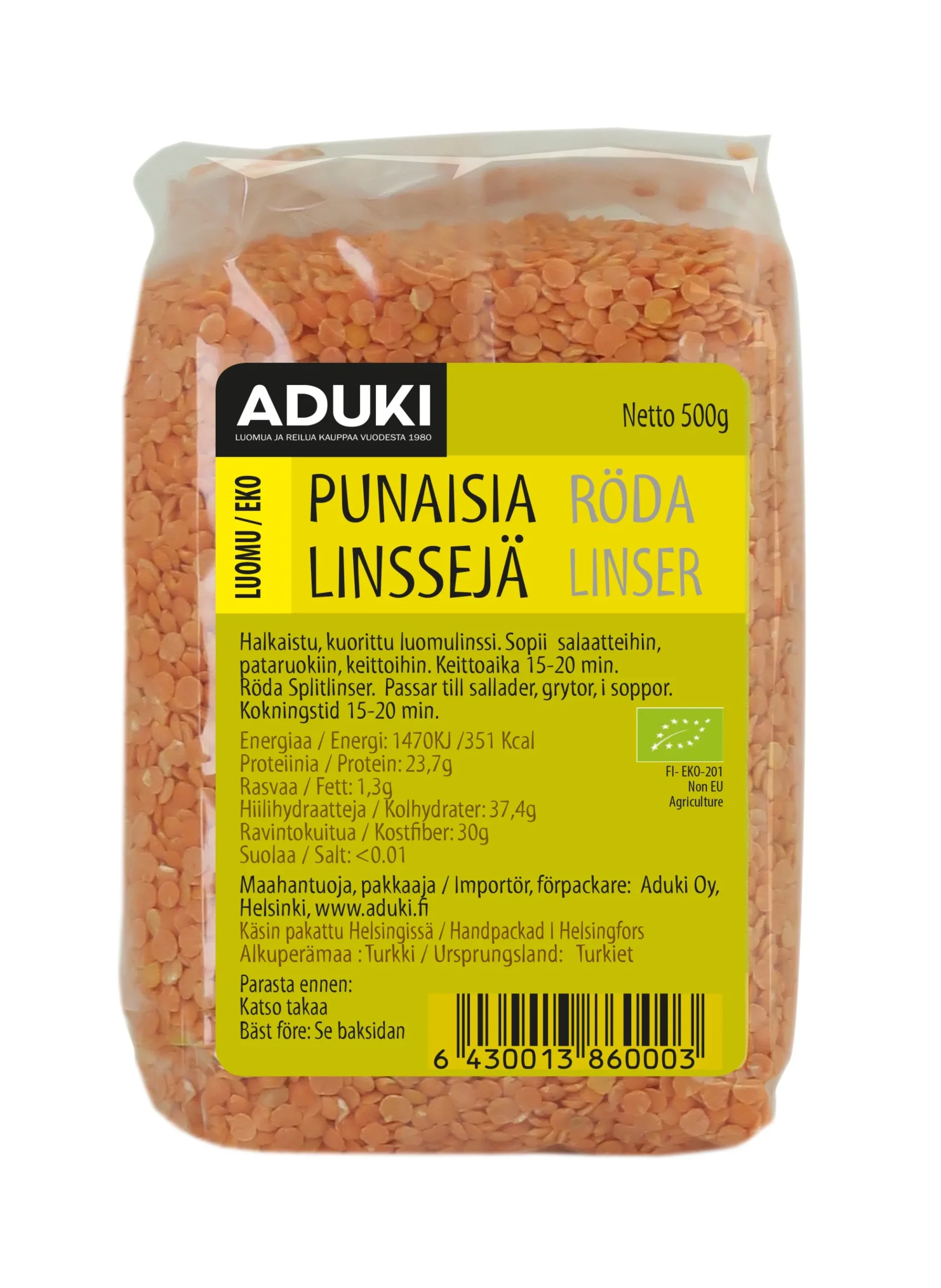 Punainen linssi, 500 g