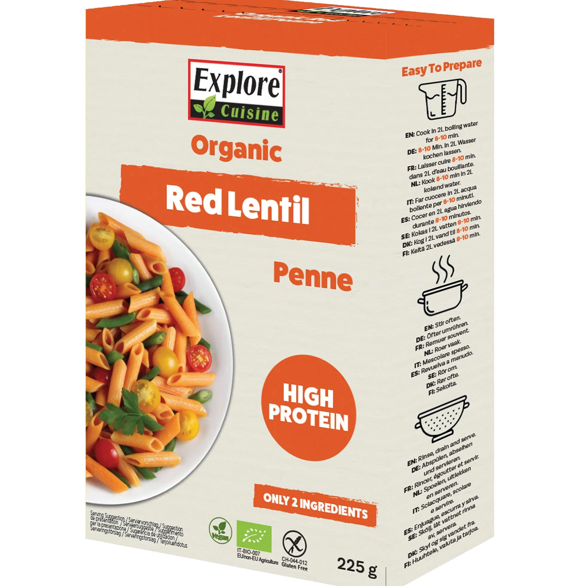 Punainen linssipenne, 225 g