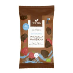 Raakasuklaamansikka, sokeroimaton, 50 g